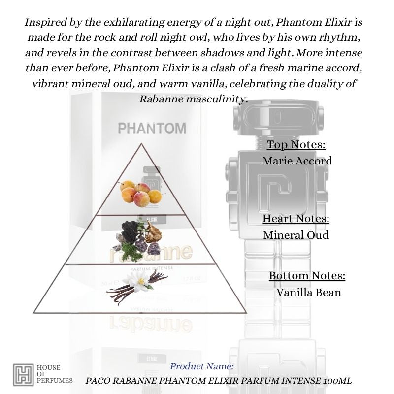PACO RABANNE PHANTOM ELIXIR PARFUM INTENSE 100ML