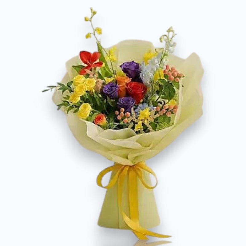 Clinique Happy Heart with Cherished - Elegant Mix Blooms Bouquet