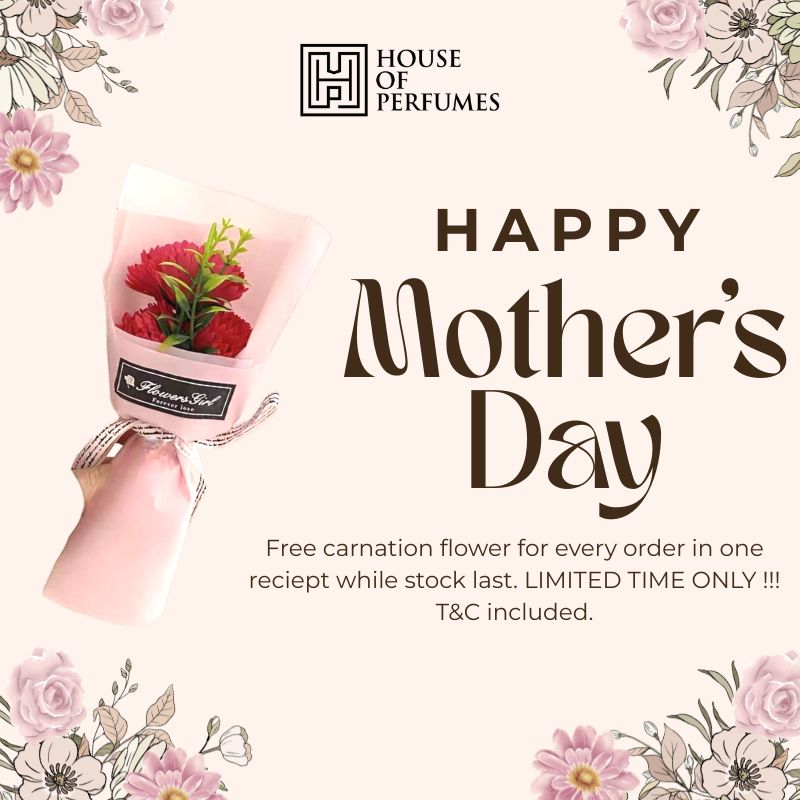 [DO NOT BUY] Free Gift - Artificial Carnation flower For Mother's Day - Happy Mothers Day By House Of Perfumes