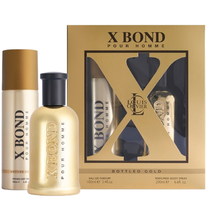 X BOND GOLD GIFT SET 100ml + 200ml Body Spray