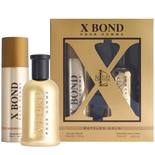 X BOND GOLD GIFT SET 100ml + 200ml Body Spray