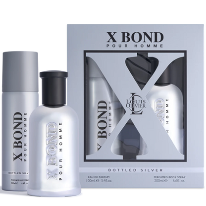 X BOND SILVER GIFT SET 100ml + 200ml Body Spray