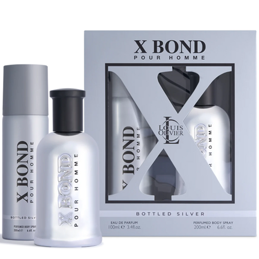 X BOND SILVER GIFT SET 100ml + 200ml Body Spray