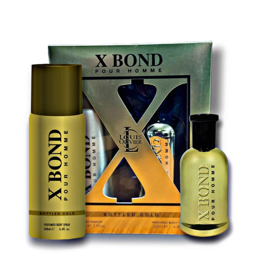 X BOND GOLD GIFT SET 100ml + 200ml Body Spray