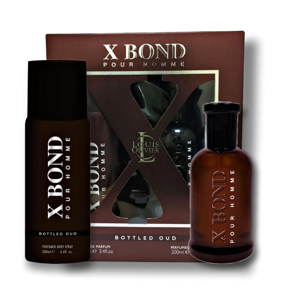 X BOND OUD GIFT SET 100ml + 200ml Body Spray