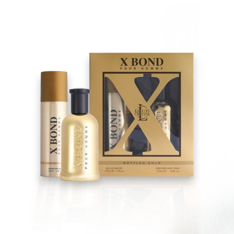 X BOND GOLD GIFT SET 100ml + 200ml Body Spray
