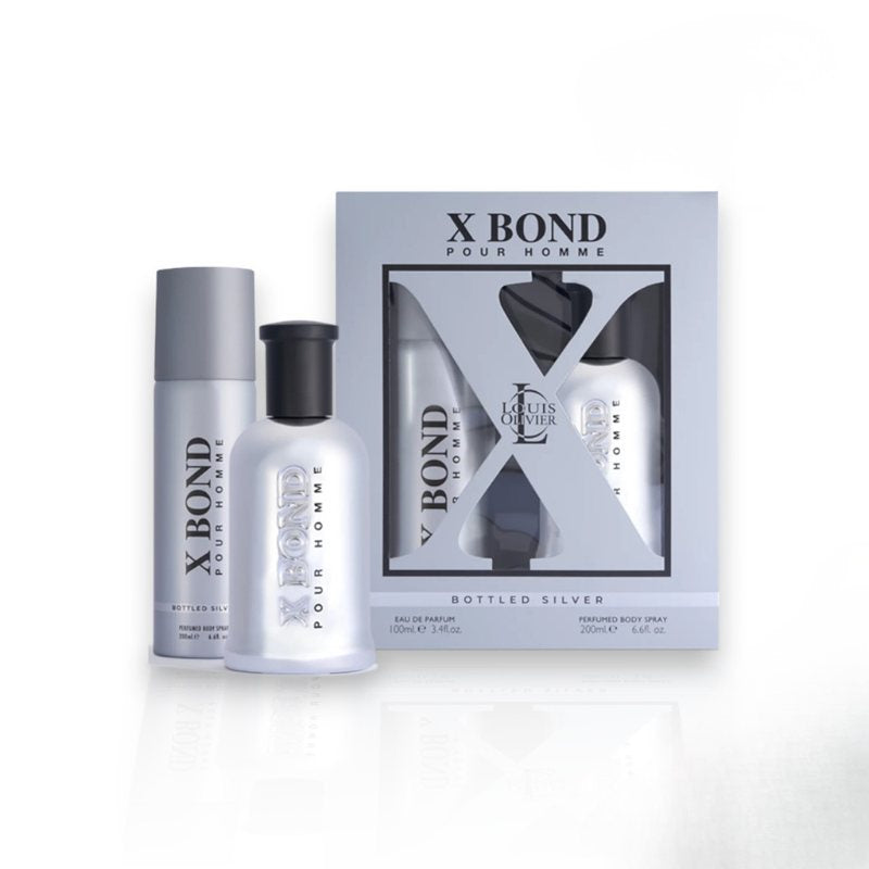 X BOND SILVER GIFT SET 100ml + 200ml Body Spray